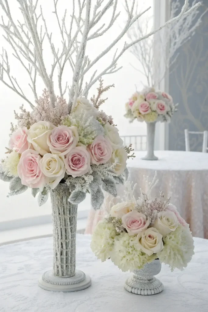 January Wedding Centerpieces