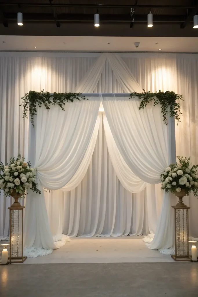 January Wedding Backdrop Ideas