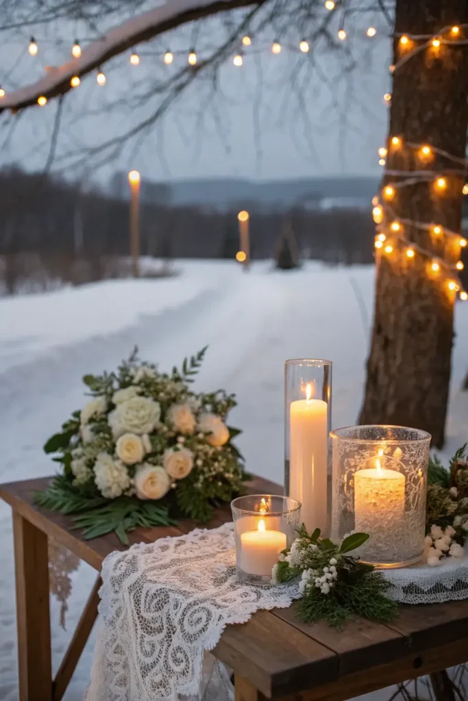 January Wedding Backdrop Ideas