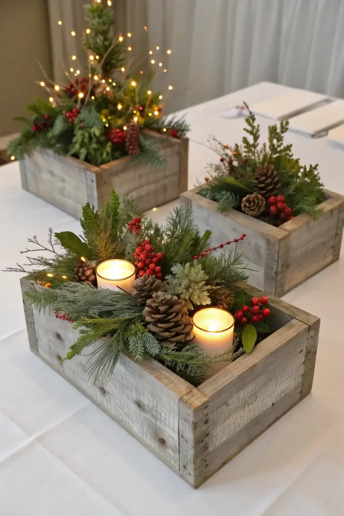 January Wedding Centerpieces