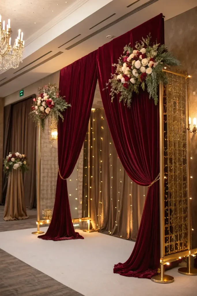 January Wedding Backdrop Ideas