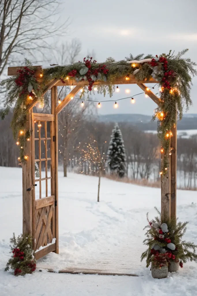 January Wedding Backdrop Ideas