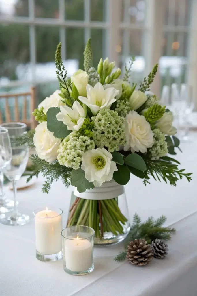 January Wedding Centerpieces